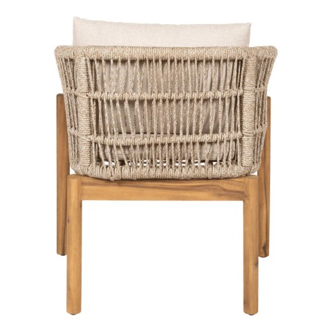 House Nordic Terracina krzesło ogrodowe drewniane beżowe z podłokietnikami ( Rozmiar: uniwersalny )