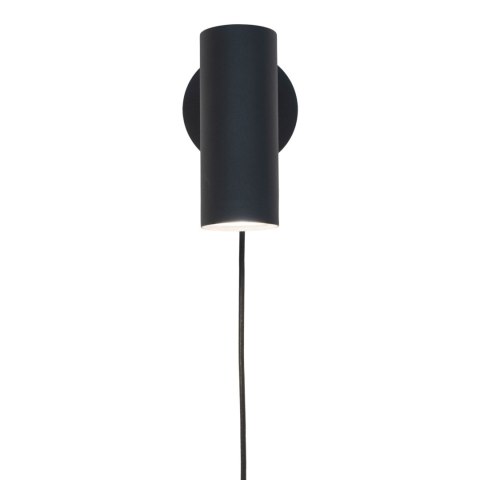Kinkiet ścienny Paris czarny nowoczesny stalowy LED do salonu i sypialni Intesi 22 cm ( Rozmiar: uniwersalny )