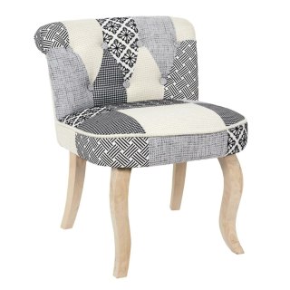 Krzesło Eleonora szara patchwork ( Rozmiar: uniwersalny )