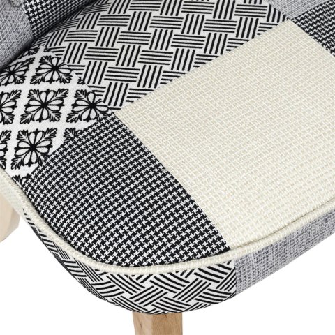 Krzesło Eleonora szara patchwork ( Rozmiar: uniwersalny )