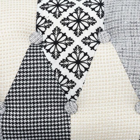 Krzesło Eleonora szara patchwork ( Rozmiar: uniwersalny )