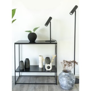 LAMPA STOJĄCA PODŁOGOWA STEELIX, CZARNA, LOFT, NOWOCZESNA, SALON, GU10