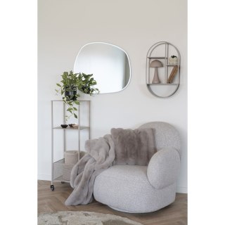 Półka ścienna na książki Feira szara metalowa wisząca 35x15x60 cm skandynawska Intesi ( Rozmiar: uniwersalny )