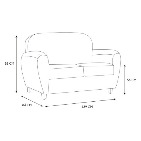 Sofa Klubowa Vintage brown ( Rozmiar: uniwersalny )