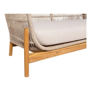 Sofa ogrodowa Terracina dwuosobowa drewniana akacja z poduszkami ( Rozmiar: uniwersalny )