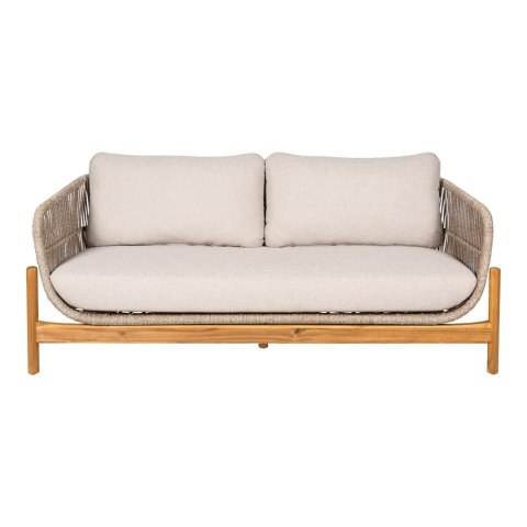 Sofa ogrodowa Terracina dwuosobowa drewniana akacja z poduszkami ( Rozmiar: uniwersalny )