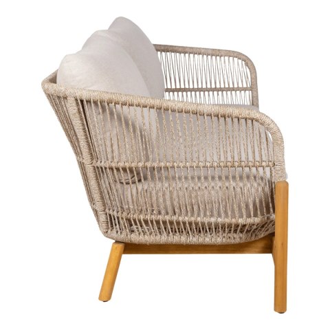 Sofa ogrodowa Terracina dwuosobowa drewniana akacja z poduszkami ( Rozmiar: uniwersalny )