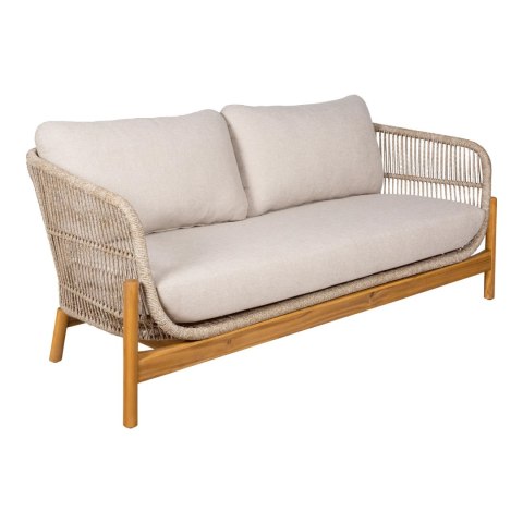 Sofa ogrodowa Terracina dwuosobowa drewniana akacja z poduszkami ( Rozmiar: uniwersalny )