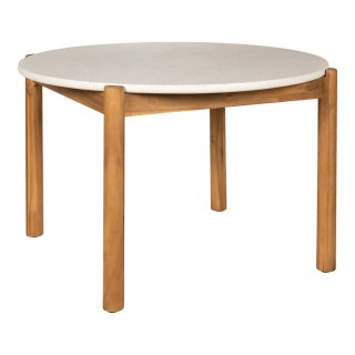 Stół ogrodowy okrągły Terracina 120 cm terrazzo akacja House Nordic ( Rozmiar: uniwersalny )