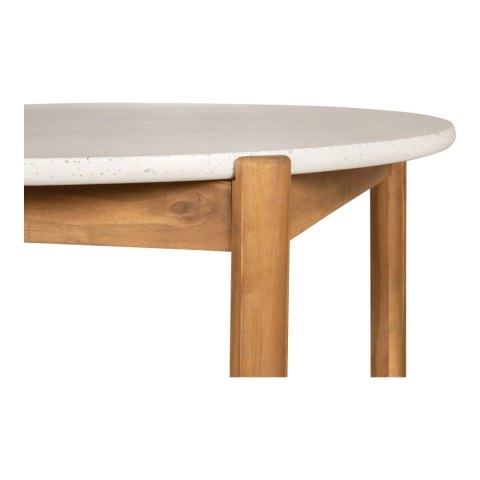Stół ogrodowy okrągły Terracina 120 cm terrazzo akacja House Nordic ( Rozmiar: uniwersalny )