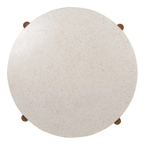Stół ogrodowy okrągły Terracina 120 cm terrazzo akacja House Nordic ( Rozmiar: uniwersalny )