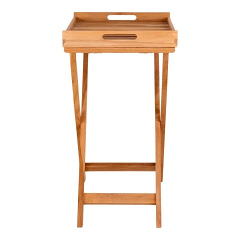 Stolik kawowy ogrodowy Ronda drewniany tekowy składany prostokątny 60x40cm do ogrodu Intesi ( Rozmiar: uniwersalny )