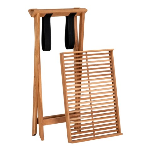 Stolik kawowy ogrodowy Ronda drewniany tekowy składany prostokątny 60x40cm do ogrodu Intesi ( Rozmiar: uniwersalny )