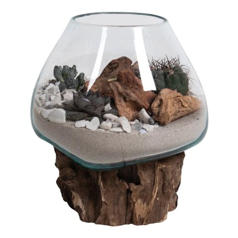 Dekoracja szklana ogród w kropli House Nordic 20 cm do salonu stołu ( Rozmiar: uniwersalny )