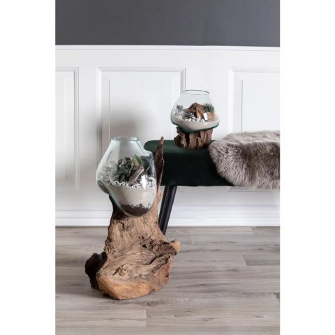 Dekoracja szklana ogród w kropli House Nordic 20 cm do salonu stołu ( Rozmiar: uniwersalny )