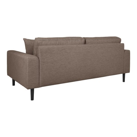 Sofa Lido 2,5 brązowa skandynawska trzyosobowa tapicerowana z podłokietnikami do salonu Intesi ( Rozmiar: uniwersalny )