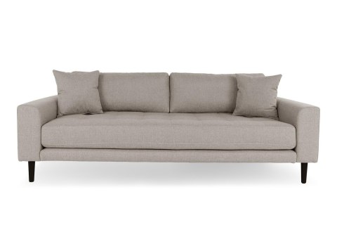Sofa Lido 3 osobowa skandynawska beżowa ciemna z podłokietnikami do salonu Intesi ( Rozmiar: uniwersalny )