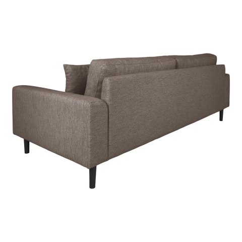 Sofa Lido 3 osobowa skandynawska tapicerowana brązowa z podłokietnikami do salonu Intesi ( Rozmiar: uniwersalny )