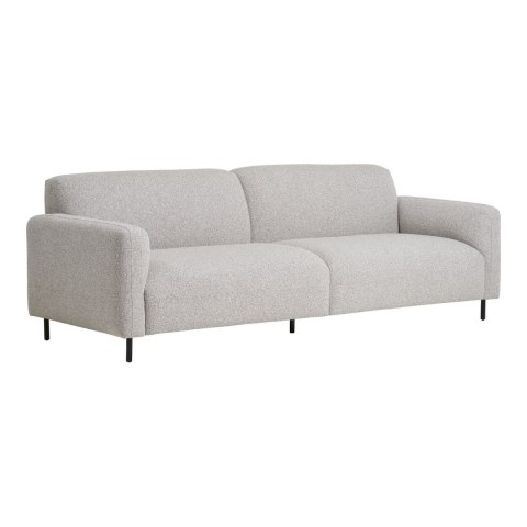 Sofa Salvador nierozkładana boucle beżowa skandynawska trzyosobowa do salonu Intesi ( Rozmiar: uniwersalny )