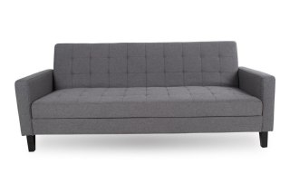 Sofa rozkładana Milton szara dwuosobowa z pojemnikiem na pościel do salonu styl skandynawski Intesi ( Rozmiar: uniwersalny )
