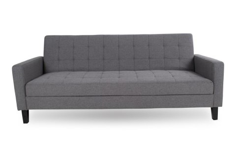 Sofa rozkładana Milton szara dwuosobowa z pojemnikiem na pościel do salonu styl skandynawski Intesi ( Rozmiar: uniwersalny )