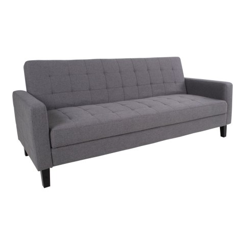 Sofa rozkładana Milton szara dwuosobowa z pojemnikiem na pościel do salonu styl skandynawski Intesi ( Rozmiar: uniwersalny )
