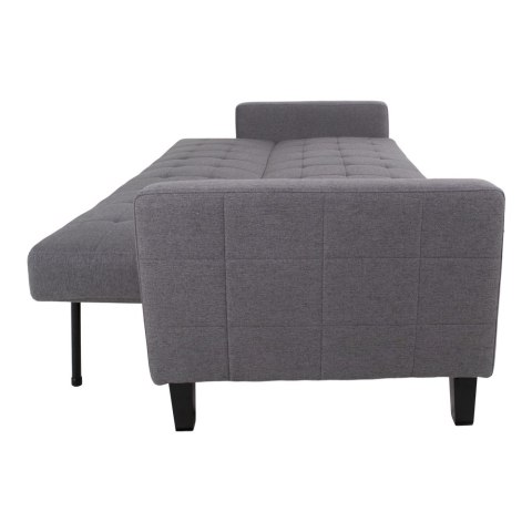 Sofa rozkładana Milton szara dwuosobowa z pojemnikiem na pościel do salonu styl skandynawski Intesi ( Rozmiar: uniwersalny )