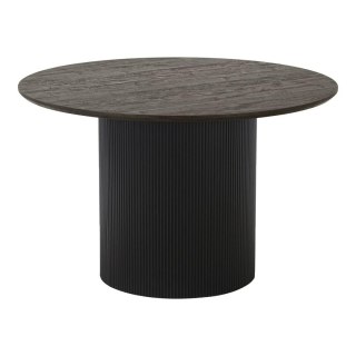 Stół okrągły 120 cm Boavista nowoczesny drewniany do jadalni ciemny brąz House Nordic ( Rozmiar: uniwersalny )