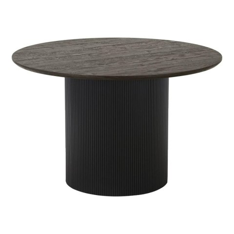 Stół okrągły 120 cm Boavista nowoczesny drewniany do jadalni ciemny brąz House Nordic ( Rozmiar: uniwersalny )
