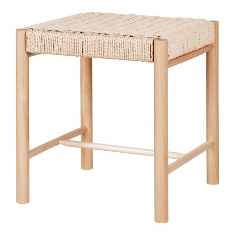 Stołek drewniany Abano boho naturalny do kuchni i salonu ( Rozmiar: uniwersalny )