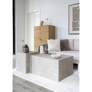 Stolik kawowy Prague szary marmur 60x80 cm nowoczesny prostokątny do salonu Intesi ( Rozmiar: uniwersalny )