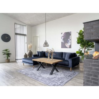 Stolik kawowy Toulon 70x120 cm dębowy prostokątny industrialny do salonu Intesi ( Rozmiar: uniwersalny )