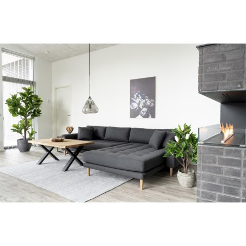Stolik kawowy Toulon 70x120 cm dębowy prostokątny industrialny do salonu Intesi ( Rozmiar: uniwersalny )