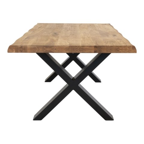Stolik kawowy Toulon 70x120 cm dębowy prostokątny industrialny do salonu Intesi ( Rozmiar: uniwersalny )