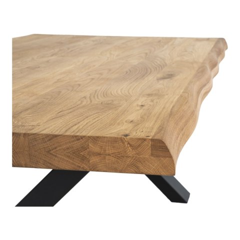 Stolik kawowy Toulon 70x120 cm dębowy prostokątny industrialny do salonu Intesi ( Rozmiar: uniwersalny )