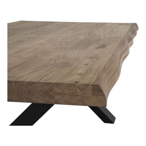 Stolik kawowy Toulon prostokątny 70x120 cm dębowy industrialny do salonu Intesi ( Rozmiar: uniwersalny )