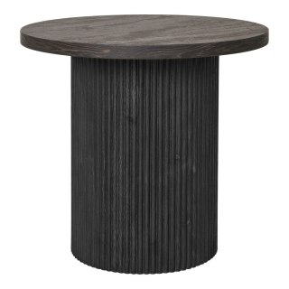 Stolik kawowy okrągły Boavista 48 cm brązowy ciemny nowoczesny pomocniczy do salonu Intesi ( Rozmiar: uniwersalny )