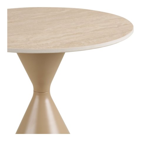 Annecy stolik kawowy okrągły ceramiczny nowoczesny piaskowy 50 cm ( Rozmiar: uniwersalny )