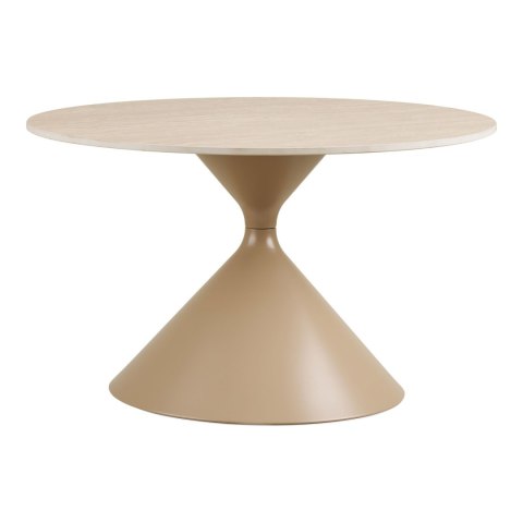 Annecy stolik kawowy okrągły nowoczesny ceramiczny trawertyn 70 cm ( Rozmiar: uniwersalny )