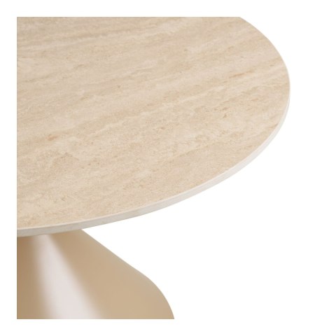 Annecy stolik kawowy okrągły nowoczesny ceramiczny trawertyn 70 cm ( Rozmiar: uniwersalny )