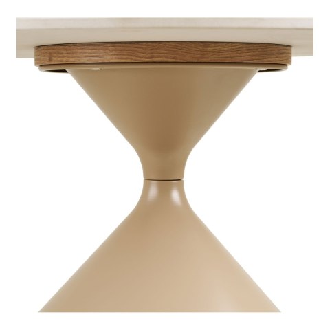 Annecy stolik kawowy okrągły nowoczesny ceramiczny trawertyn 70 cm ( Rozmiar: uniwersalny )