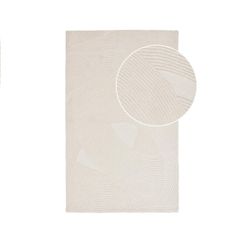 Dywan nowoczesny wełniany do salonu Pune ivory 200x300 beżowy łatwoczyszczący House Nordic ( Rozmiar: uniwersalny )