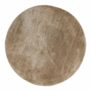 Dywan okrągły Miami 160 cm beżowy nowoczesny pluszowy do salonu House Nordic ( Rozmiar: uniwersalny )