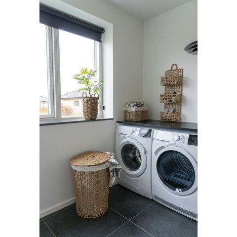 House Nordic Pomal kosz na pranie boho naturalny biały do łazienki ( Rozmiar: uniwersalny )
