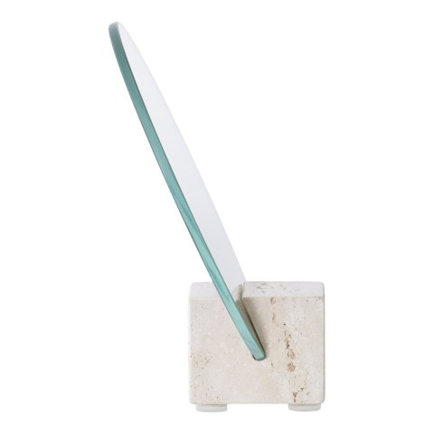 House Nordic okrągłe lustro stojące na trawertynowej podstawie 18 cm ( Rozmiar: uniwersalny )
