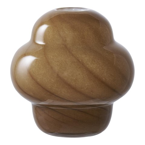 House Nordic wazon szklany brązowy boho dekoracyjny do salonu 17 cm ( Rozmiar: uniwersalny )