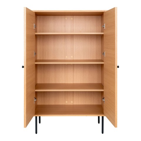 Komoda Kyoto wysoka skandynawska na nóżkach dąb do salonu 80 cm ( Rozmiar: uniwersalny )