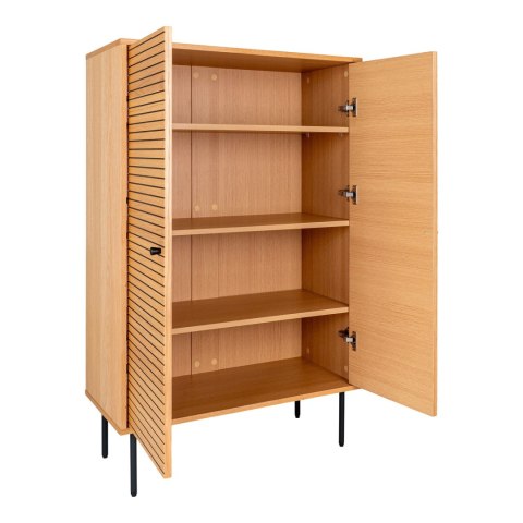 Komoda Kyoto wysoka skandynawska na nóżkach dąb do salonu 80 cm ( Rozmiar: uniwersalny )
