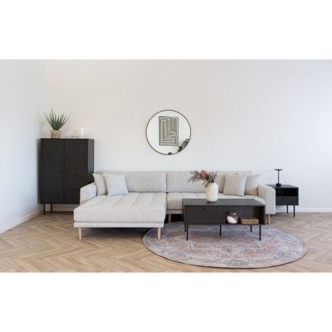 Komoda Kyoto wysoka skandynawska ryflowana dębowa do salonu 80 cm ( Rozmiar: uniwersalny )