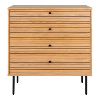Kyoto komoda skandynawska z szufladami dąb fornir do salonu 80 cm ( Rozmiar: uniwersalny )